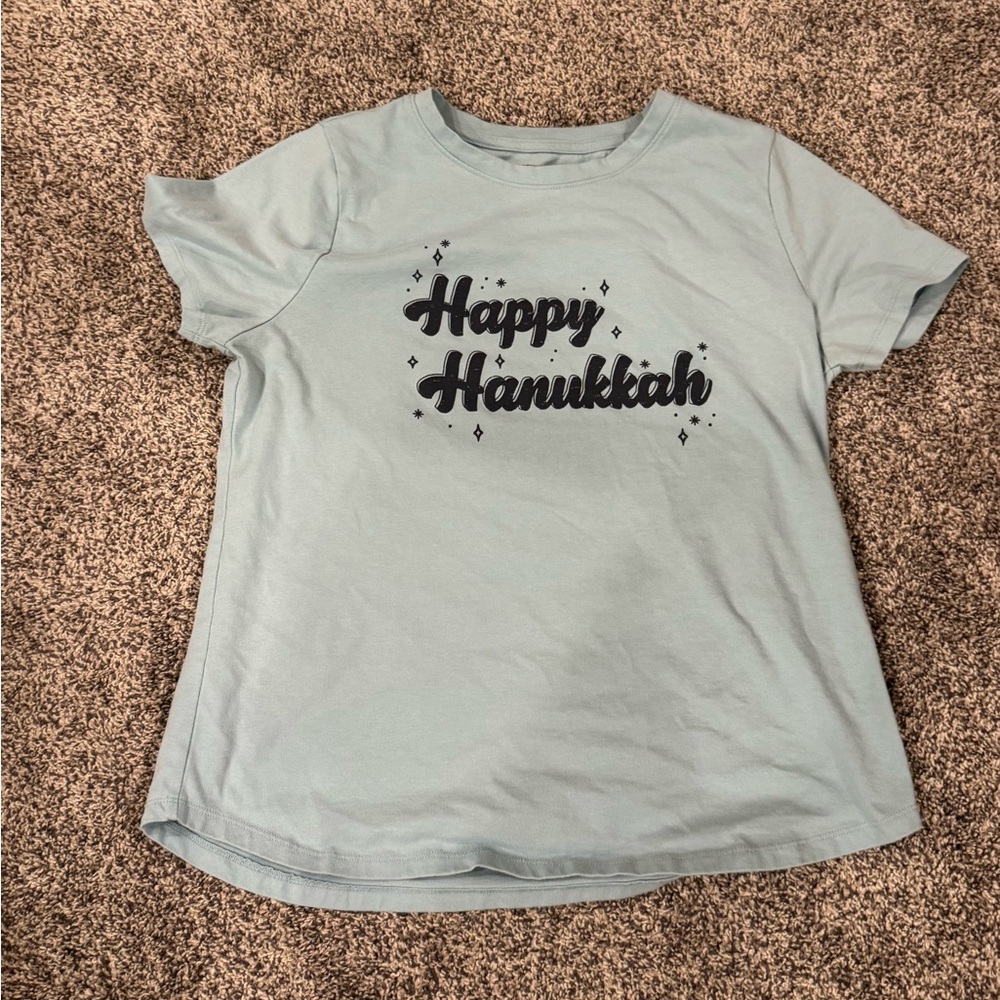 Sonoma Women's Hanukkah Tee - Soft Blue